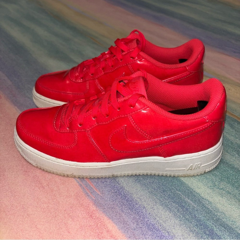 Not Available Nike Air Force 1 Low Ultraviolet Siren Red- Size 7y / Women’s 8.5